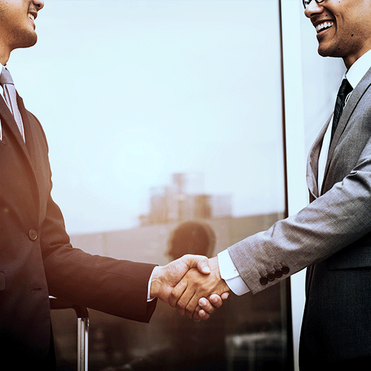 Businessmen Shake Hands